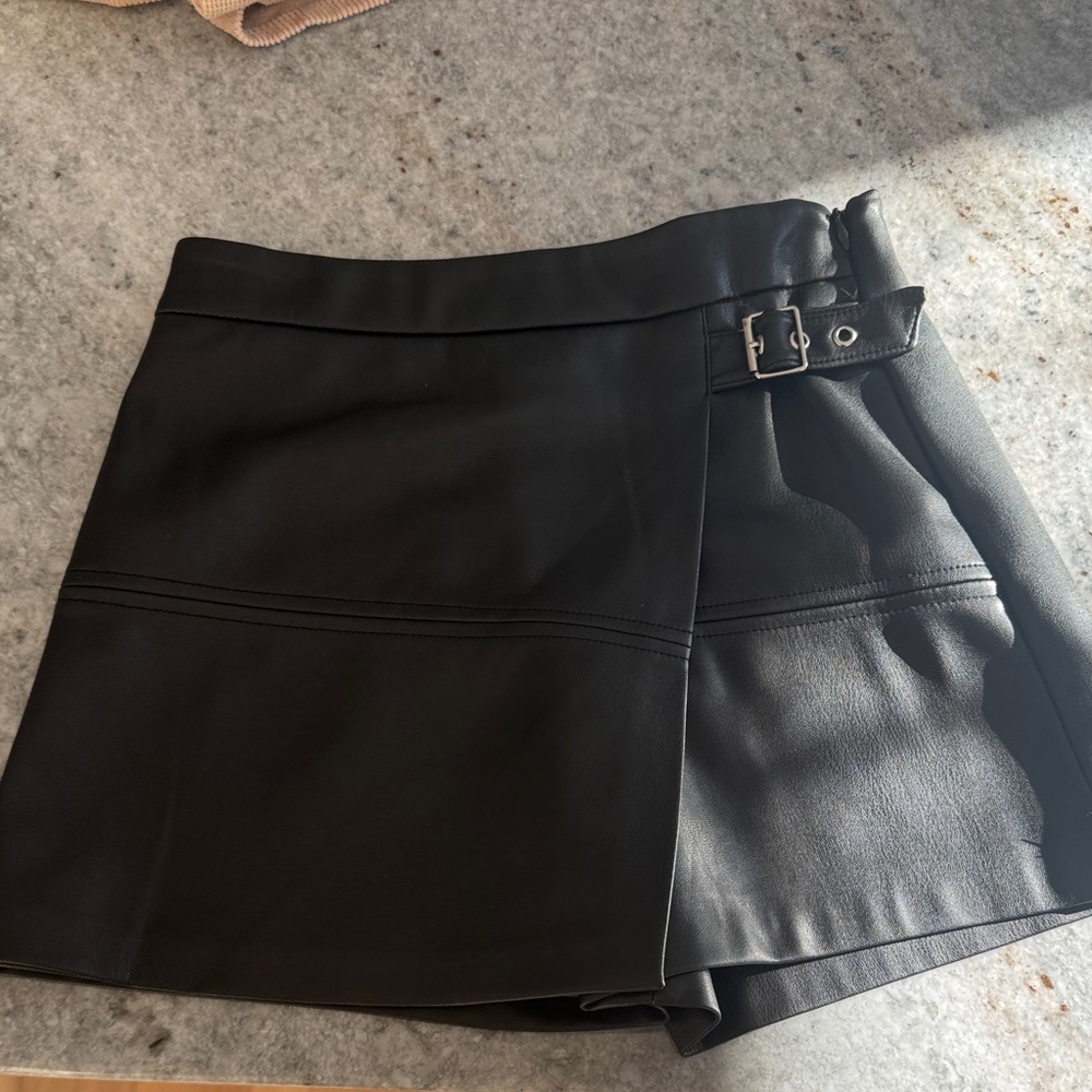 Zara Kids Black Skort with Belt Detail